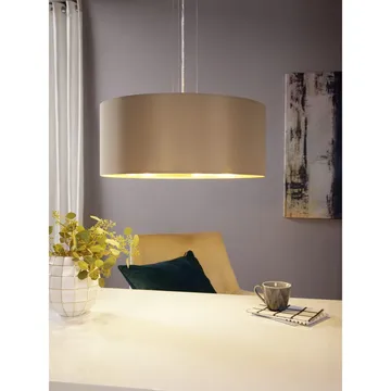Loftslampe Maserlo med 3 lamper - Mat nikkel/taupe - Belysning - Lamper & indendørsbelysning - Loftlampe - Pendellamper & hængelamper