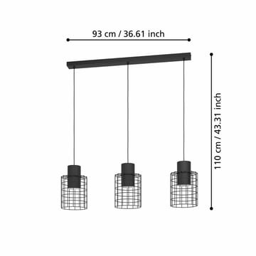Loftslampe Milligan med 3 lamper - 20 cm - Belysning - Lamper & indendørsbelysning - Loftlampe - Pendellamper & hængelamper