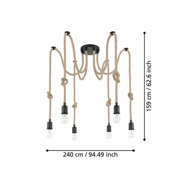 Loftslampe Rampside med 6 Lamper - 18 cm - Belysning - Lamper & indendørsbelysning - Loftlampe - Pendellamper & hængelamper