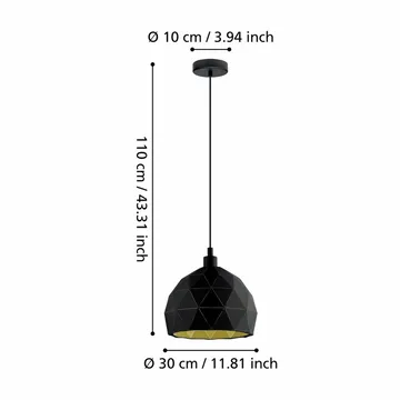 Loftslampe Roccaforte - 300 mm - Belysning - Lamper & indendørsbelysning - Loftlampe - Pendellamper & hængelamper