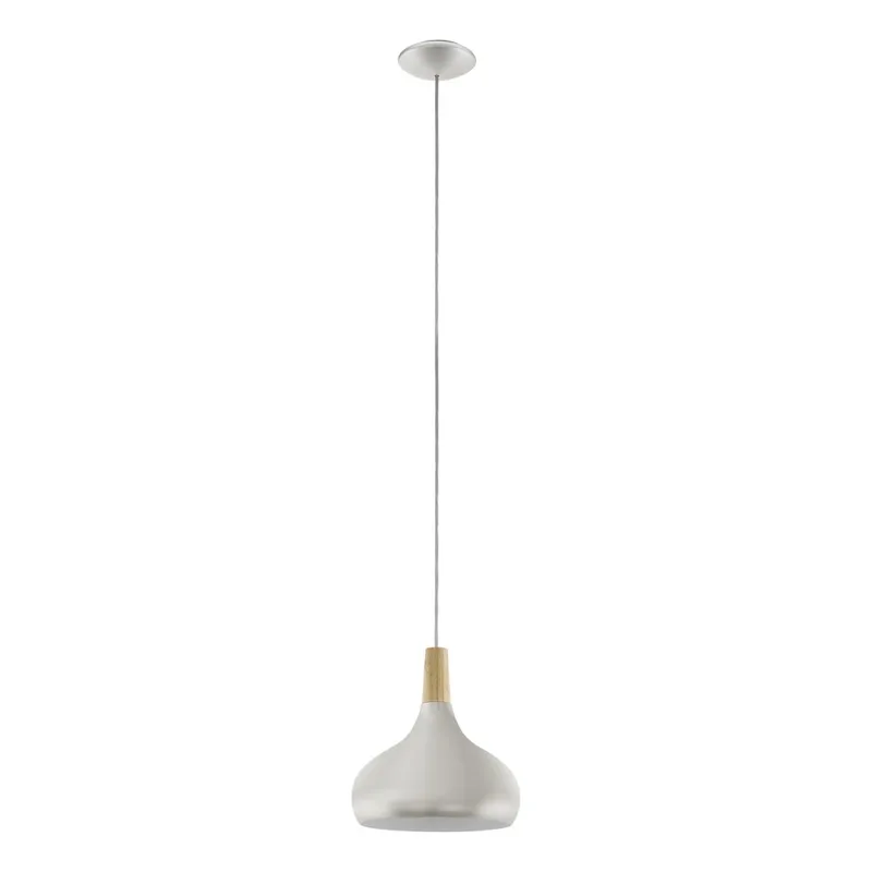 Loftslampe Sabinar, Børstede sølv/brun, 280 mm