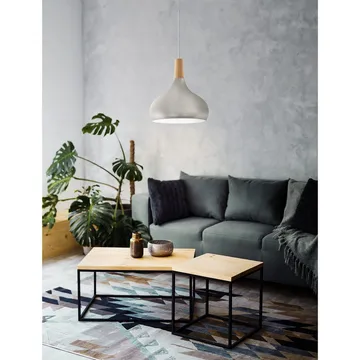 Loftslampe Sabinar - Børstede sølv/brun, 280 mm - Belysning - Lamper & indendørsbelysning - Loftlampe - Pendellamper & hængelamper