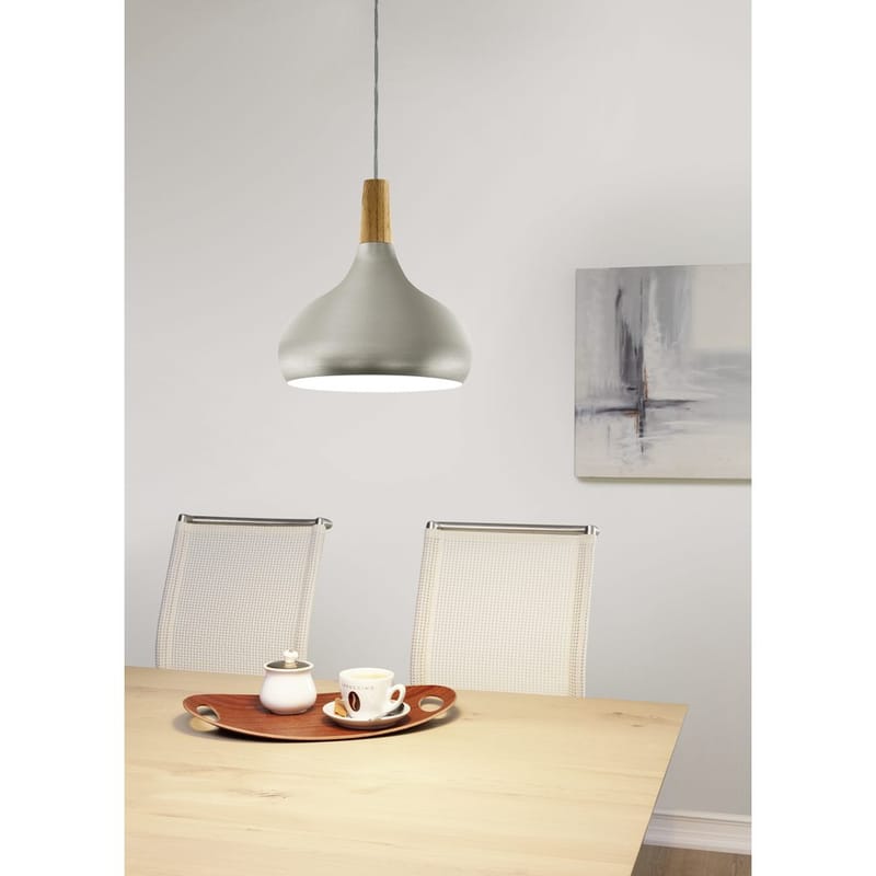 Loftslampe Sabinar - Børstede sølv/brun, 280 mm - Belysning - Lamper & indendørsbelysning - Loftlampe - Pendellamper & hængelamper