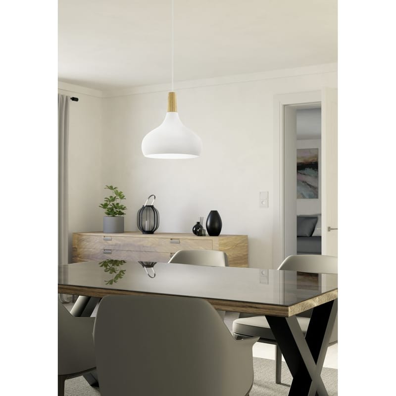 Loftslampe Sabinar - Hvid/Brun, 280 mm - Belysning - Lamper & indendørsbelysning - Loftlampe - Pendellamper & hængelamper