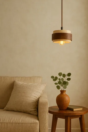 Loloura pendellampe - Beige Valnød - Belysning - Lamper & indendørsbelysning - Loftlampe - Lysekroner