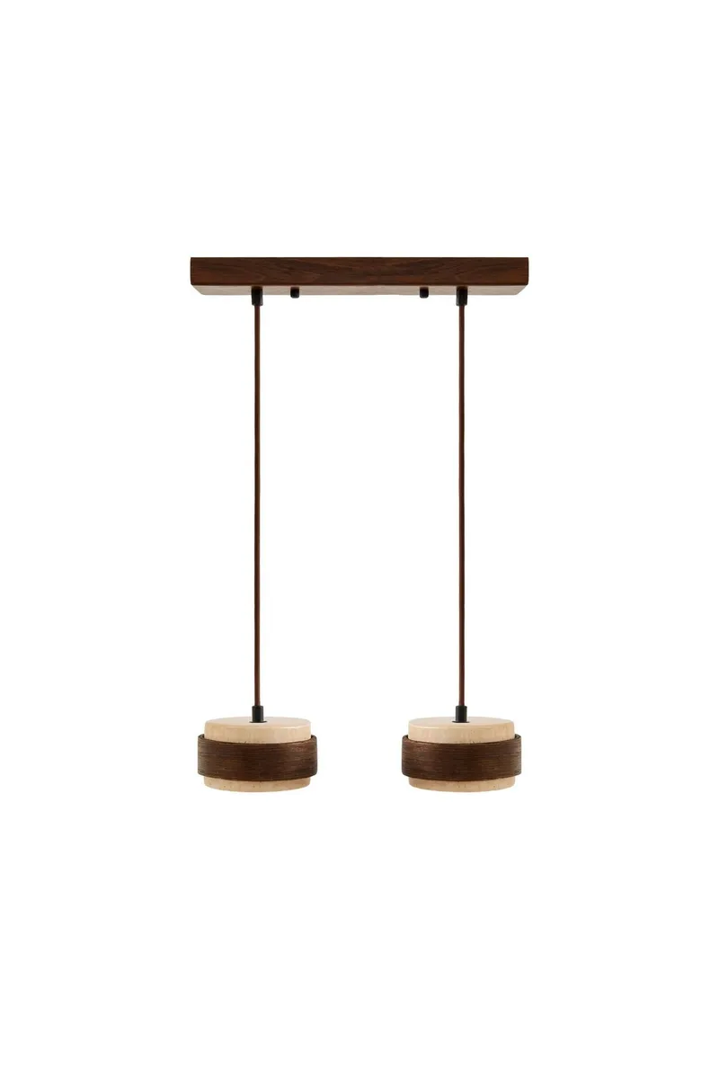 Loloura pendellampe, Beige Valnød