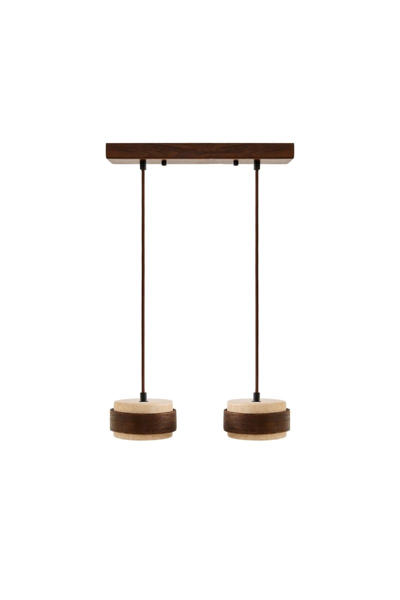 Loloura pendellampe, Beige Valnød