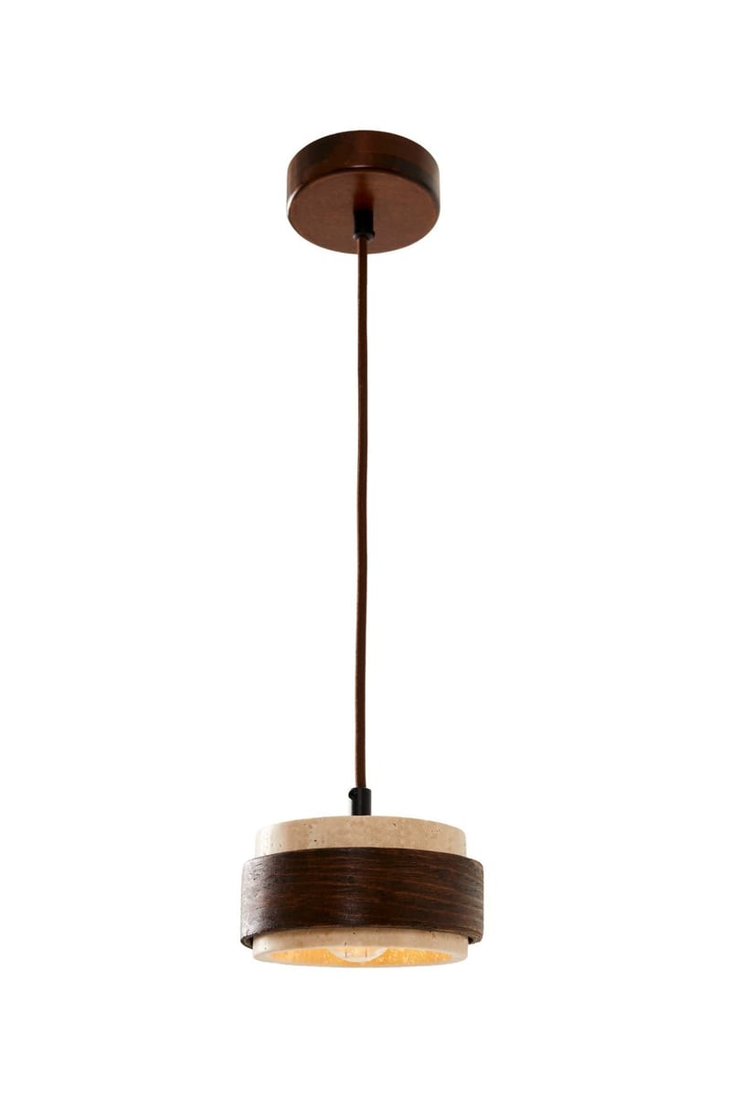 Loloura pendellampe, Beige Valnød