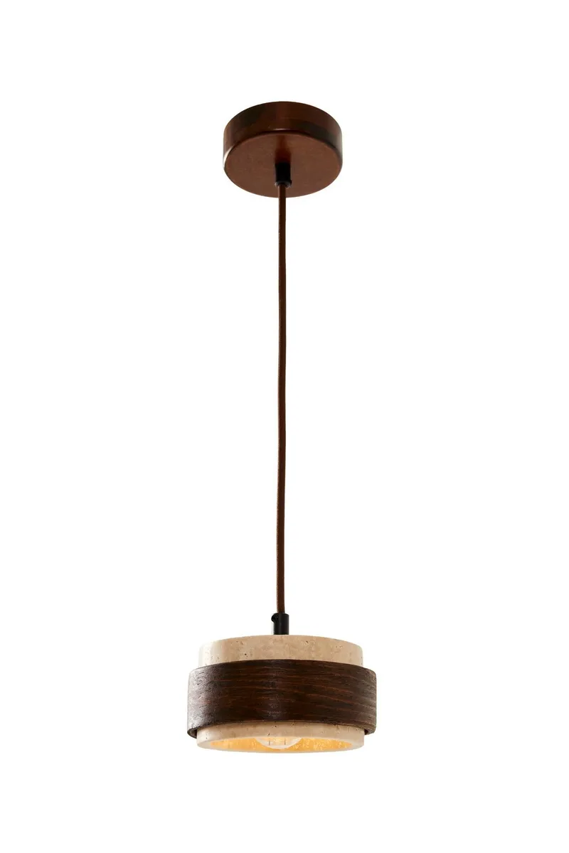 Loloura pendellampe, Beige Valnød