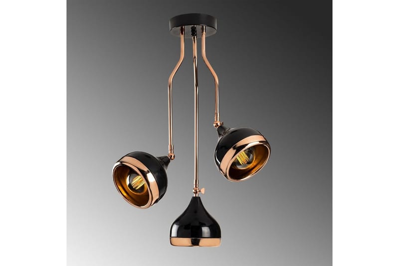 Lysekrone Beloulfield Sort / Kobber - Kobber/Sort - Belysning - Lamper & indendørsbelysning - Loftlampe - Pendellamper & hængelamper