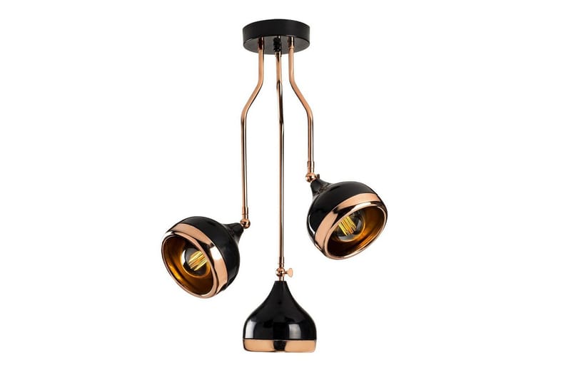 Lysekrone Beloulfield Sort / Kobber - Kobber/Sort - Belysning - Lamper & indendørsbelysning - Loftlampe - Pendellamper & hængelamper