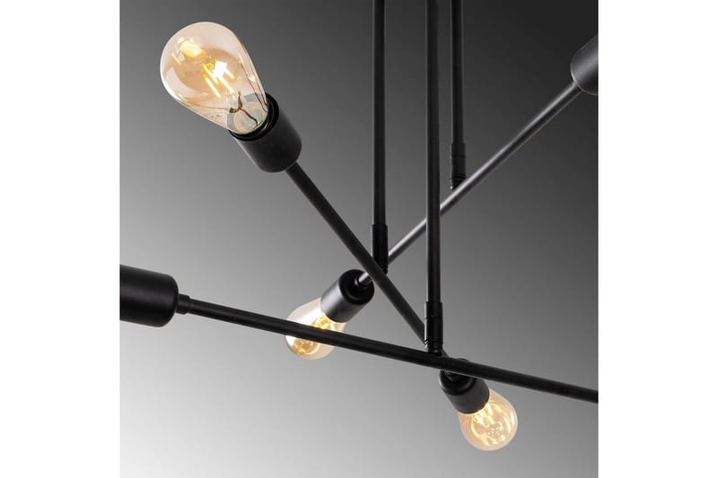 Lysekrone Blomst Sort - Sort - Belysning - Lamper & indendørsbelysning - Loftlampe - Plafond