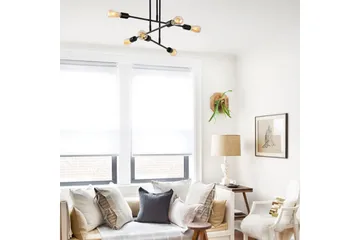Lysekrone Blomst Sort - Sort - Belysning - Lamper & indendørsbelysning - Loftlampe - Plafond