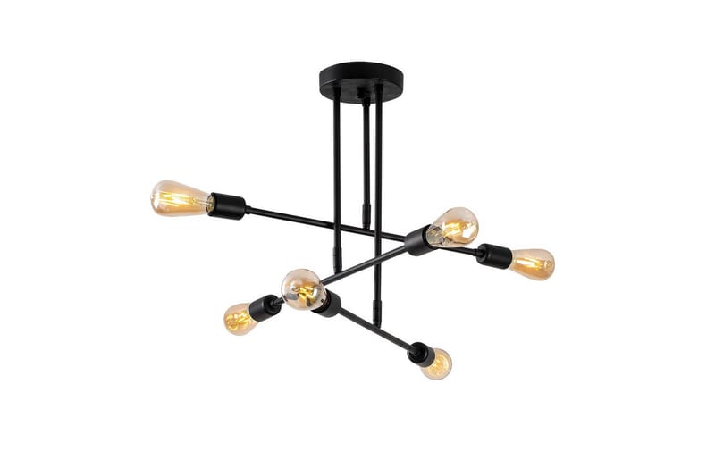 Lysekrone Blomst Sort - Sort - Belysning - Lamper & indendørsbelysning - Loftlampe - Plafond