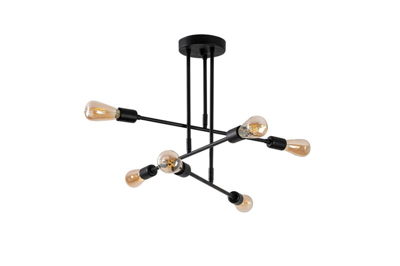 Lysekrone Blomst Sort - Sort - Belysning - Lamper & indendørsbelysning - Loftlampe - Plafond