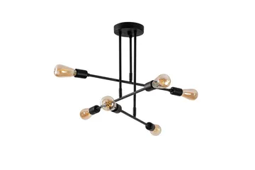 Lysekrone Blomst Sort - Sort - Belysning - Lamper & indendørsbelysning - Loftlampe - Plafond