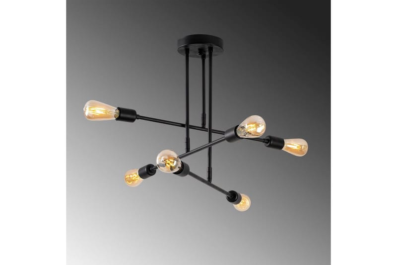 Lysekrone Blomst Sort - Sort - Belysning - Lamper & indendørsbelysning - Loftlampe - Plafond