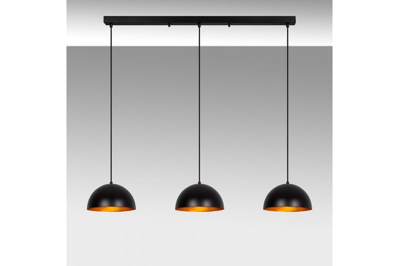 Lysekrone Brena Sort Tre Fatning - 140 x 30 x 111 cm - Belysning - Lamper & indendørsbelysning - Loftlampe - Pendellamper & hængelamper