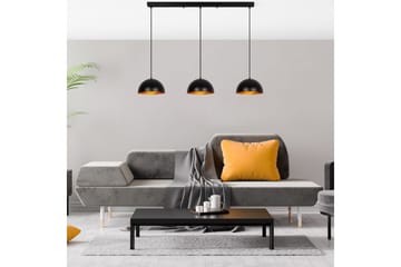 Lysekrone Brena Sort Tre Fatning - 140 x 30 x 111 cm - Belysning - Lamper & indendørsbelysning - Loftlampe - Pendellamper & hængelamper