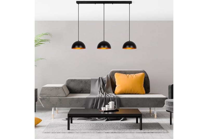 Lysekrone Brena Sort Tre Fatning - 140 x 30 x 111 cm - Belysning - Lamper & indendørsbelysning - Loftlampe - Pendellamper & hængelamper