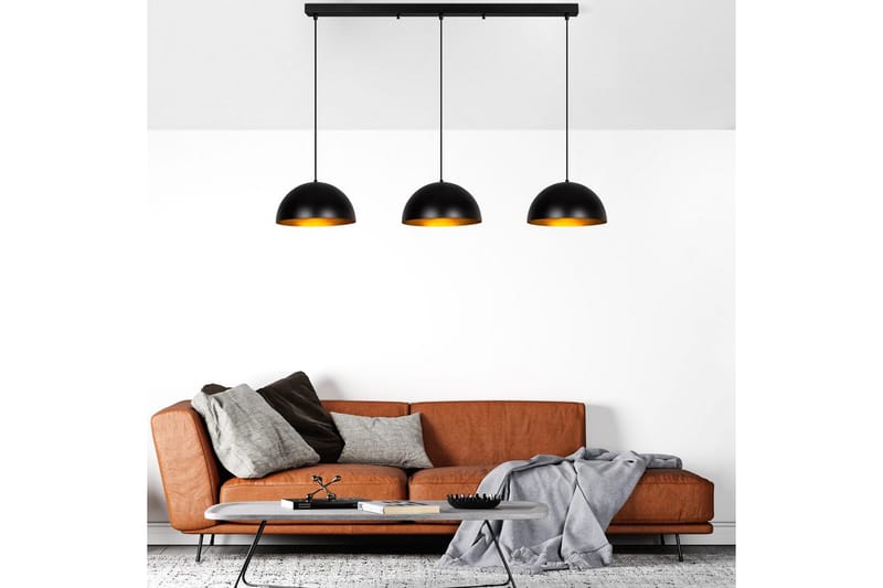 Lysekrone Brena Sort Tre Fatning - 145 x 40 x 116 cm - Belysning - Lamper & indendørsbelysning - Loftlampe - Pendellamper & hængelamper