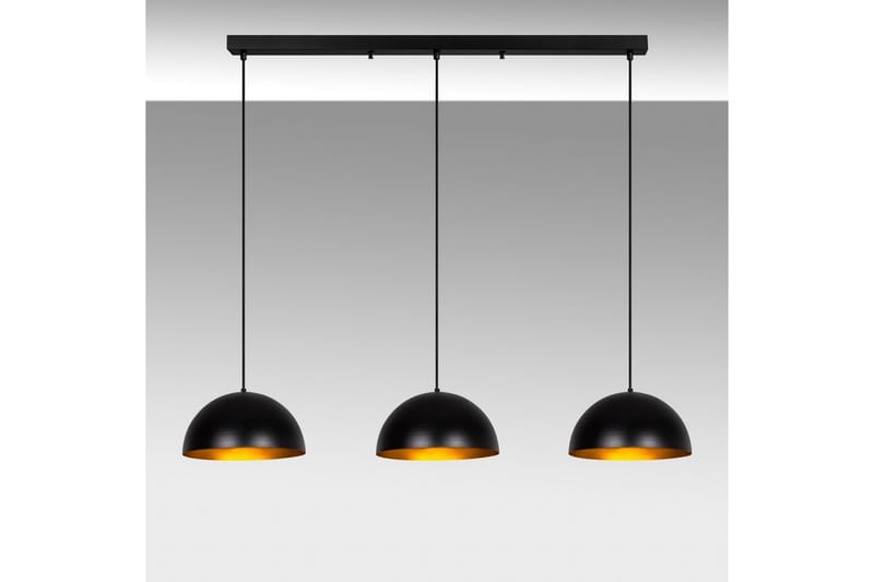 Lysekrone Brena Sort Tre Fatning - 145 x 40 x 116 cm - Belysning - Lamper & indendørsbelysning - Loftlampe - Pendellamper & hængelamper