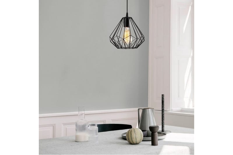Lysekrone Diamant Enkelt Sort - Sort - Belysning - Lamper & indendørsbelysning - Loftlampe - Pendellamper & hængelamper