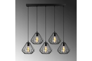 Lysekrone Diamant Fem Sort - Sort - Belysning - Lamper & indendørsbelysning - Loftlampe - Pendellamper & hængelamper