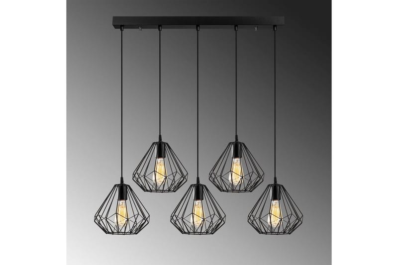 Lysekrone Diamant Fem Sort - Sort - Belysning - Lamper & indendørsbelysning - Loftlampe - Pendellamper & hængelamper
