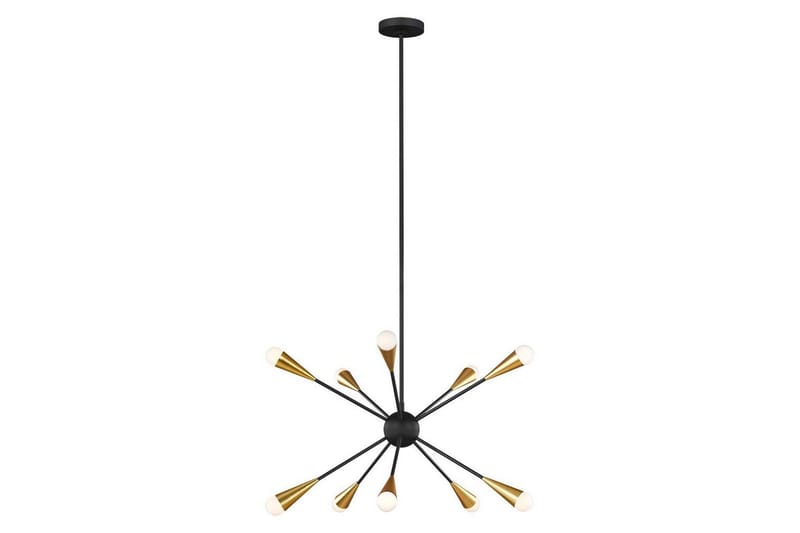 Lysekrone Feiss Jax Midnats Sort - Midnats Sort - Belysning - Lamper & indendørsbelysning - Loftlampe - Lysekroner
