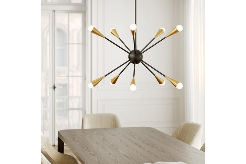 Lysekrone Feiss Jax Midnats Sort - Midnats Sort - Belysning - Lamper & indendørsbelysning - Loftlampe - Lysekroner