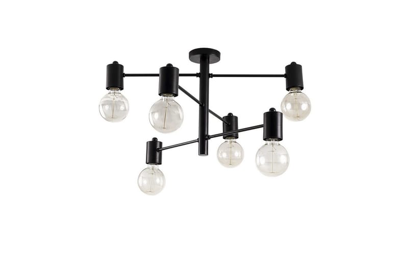 Lysekrone Hexaia Ned Sort, Sort