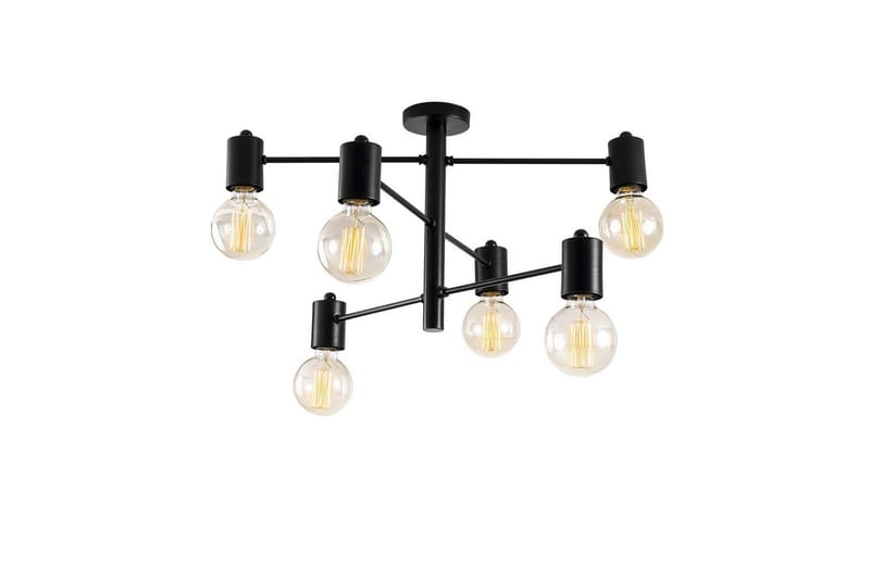 Lysekrone Hexaia Ned Sort - Sort - Belysning - Lamper & indendørsbelysning - Loftlampe - Pendellamper & hængelamper