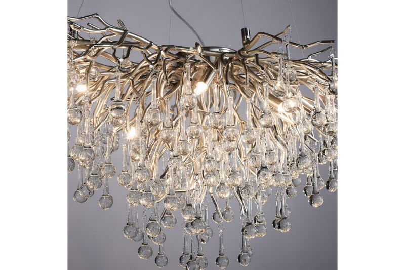 Lysekrone Icicle - 50x250x100 cm, Stål - Belysning - Lamper & indendørsbelysning - Loftlampe - Lysekroner