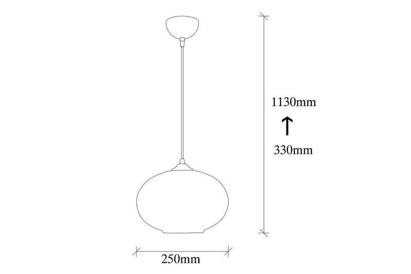 Lysekrone Jeba Enkelt Sort / Honning - Sort - Belysning - Lamper & indendørsbelysning - Loftlampe - Pendellamper & hængelamper