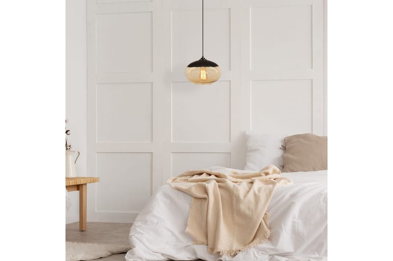 Lysekrone Jeba Enkelt Sort / Honning - Sort - Belysning - Lamper & indendørsbelysning - Loftlampe - Pendellamper & hængelamper