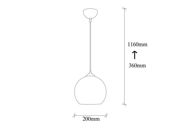 Lysekrone Jebax Enkelt Sort / Honning - Sort - Belysning - Lamper & indendørsbelysning - Loftlampe - Pendellamper & hængelamper