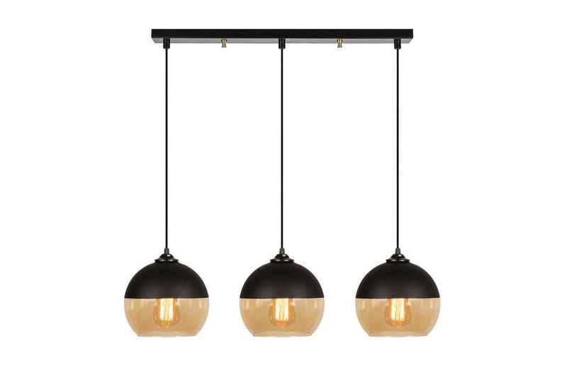 Lysekrone Jebax Tre Sort / Honning - Guld/Sort - Belysning - Lamper & indendørsbelysning - Loftlampe - Pendellamper & hængelamper