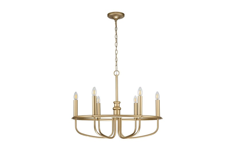 Lysekrone Kichler Capitol Hill 730x559 mm, Malet i naturlig messing - 730x559 mm, Malet i naturlig messing - Belysning - Lamper & indendørsbelysning - Loftlampe - Lysekroner