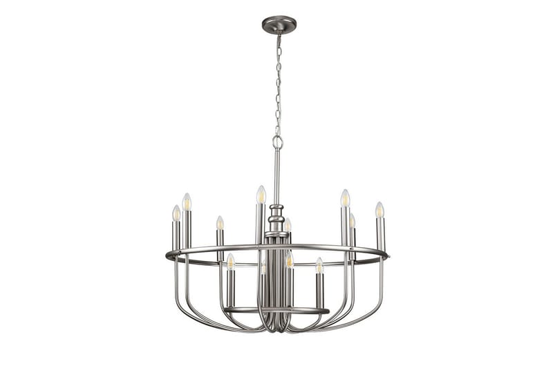 Lysekrone Kichler Capitol Hill 882x779 mm, Børstet Nikkel - 882x779 mm, Børstet Nikkel - Belysning - Lamper & indendørsbelysning - Loftlampe - Lysekroner