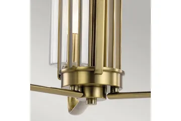 Lysekrone Kichler Kimrose 374x459 mm, Børstet Naturlig Messing - 374x459 mm, Børstet Naturlig Messing - Belysning - Lamper & indendørsbelysning - Loftlampe - Lysekroner