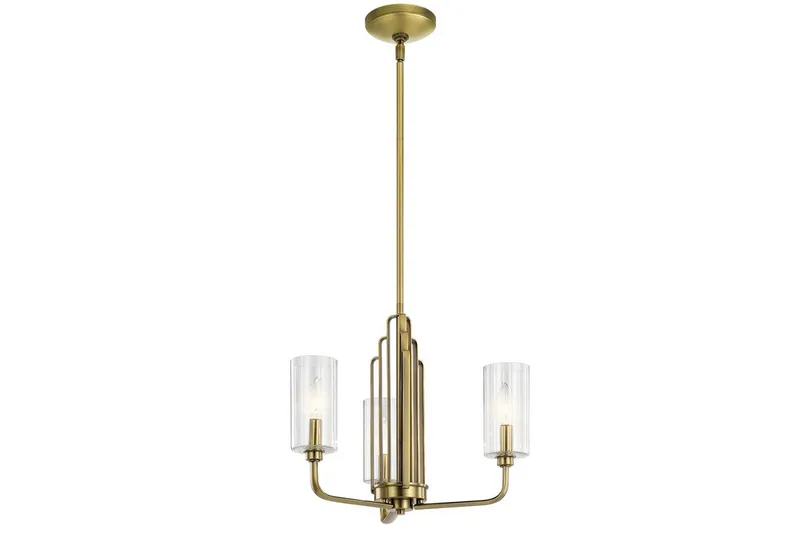 Lysekrone Kichler Kimrose 374x459 mm, Børstet Naturlig Messing - 374x459 mm, Børstet Naturlig Messing - Belysning - Lamper & indendørsbelysning - Loftlampe - Lysekroner