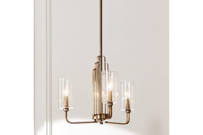 Lysekrone Kichler Kimrose 374x459 mm, Børstet Naturlig Messing - 374x459 mm, Børstet Naturlig Messing - Belysning - Lamper & indendørsbelysning - Loftlampe - Lysekroner