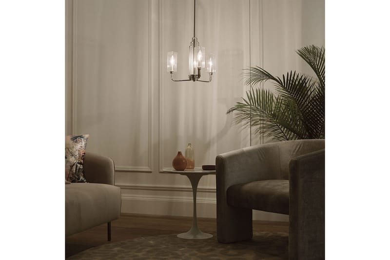 Lysekrone Kichler Kimrose 374x459 mm, Poleret Nikkel - 374x459 mm, Poleret Nikkel - Belysning - Lamper & indendørsbelysning - Loftlampe - Lysekroner