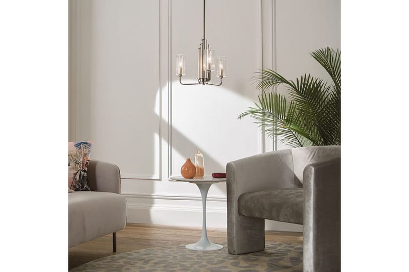 Lysekrone Kichler Kimrose 374x459 mm, Poleret Nikkel - 374x459 mm, Poleret Nikkel - Belysning - Lamper & indendørsbelysning - Loftlampe - Lysekroner