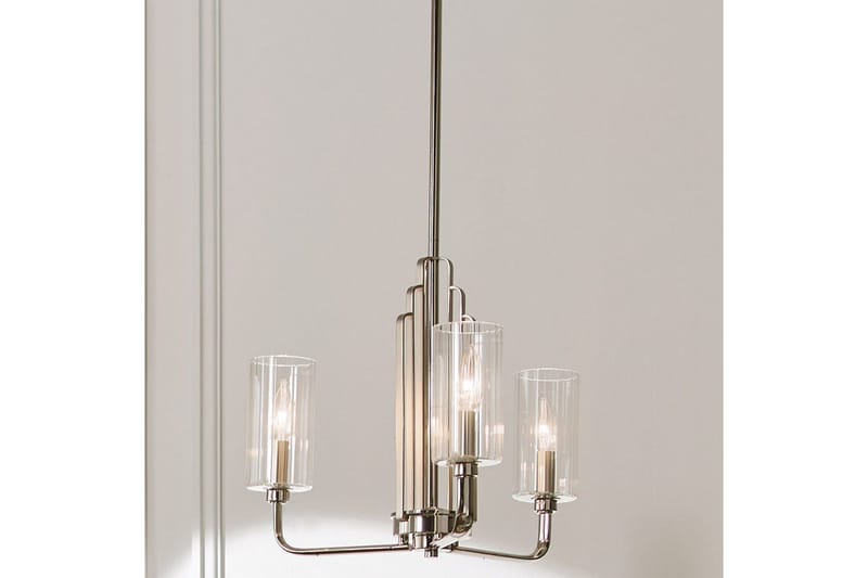 Lysekrone Kichler Kimrose 374x459 mm, Poleret Nikkel - 374x459 mm, Poleret Nikkel - Belysning - Lamper & indendørsbelysning - Loftlampe - Lysekroner