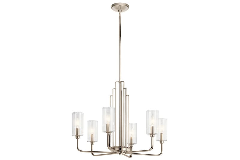 Lysekrone Kichler Kimrose 526x686 mm, Poleret Nikkel - 526x686 mm, Poleret Nikkel - Belysning - Lamper & indendørsbelysning - Loftlampe - Lysekroner