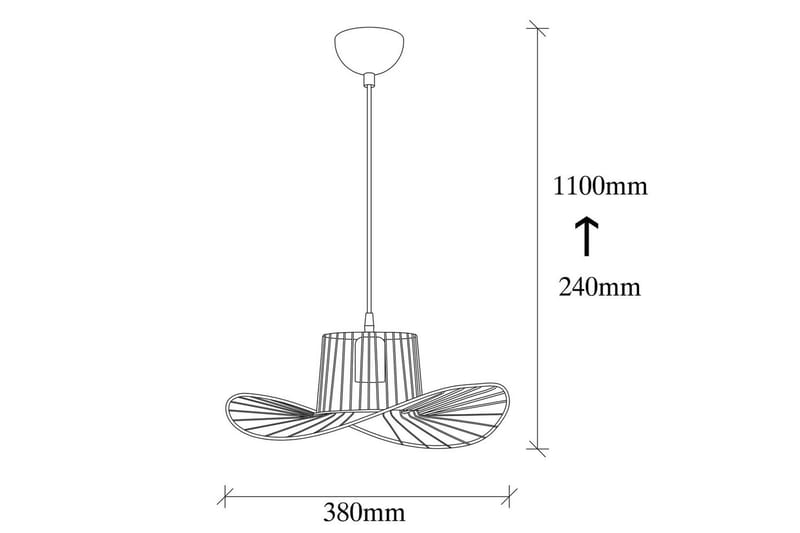 Lysekrone Majrulato Black - Diameter: 38 cm - Belysning - Lamper & indendørsbelysning - Loftlampe - Pendellamper & hængelamper