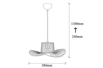 Lysekrone Majrulato Black - Diameter: 38 cm - Belysning - Lamper & indendørsbelysning - Loftlampe - Pendellamper & hængelamper