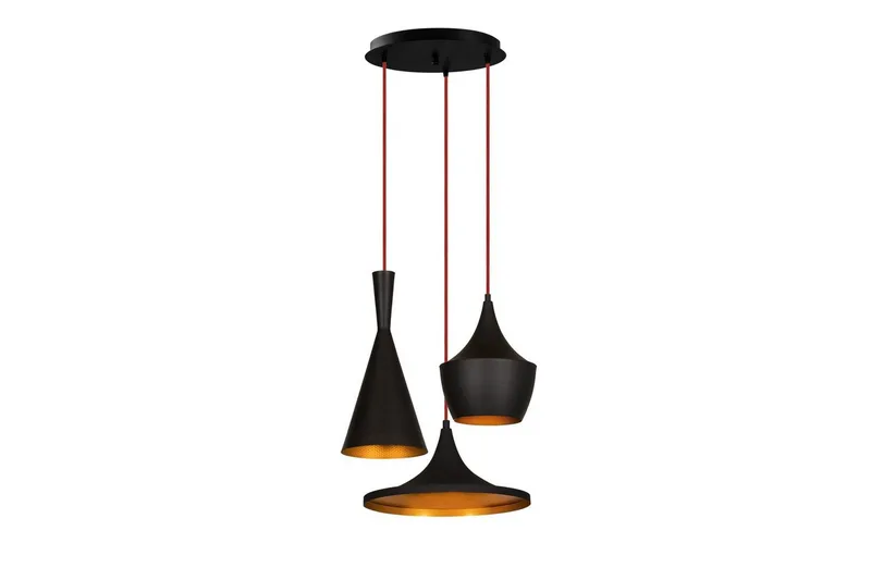 Lysekrone Mangol Sæt Sort / Rany, Guld/Sort